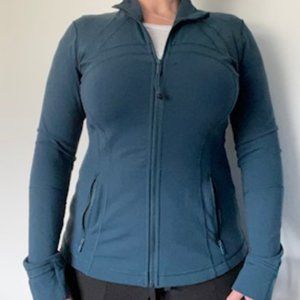 Lululemon Define Zip Up Workout Jacket - dark teal